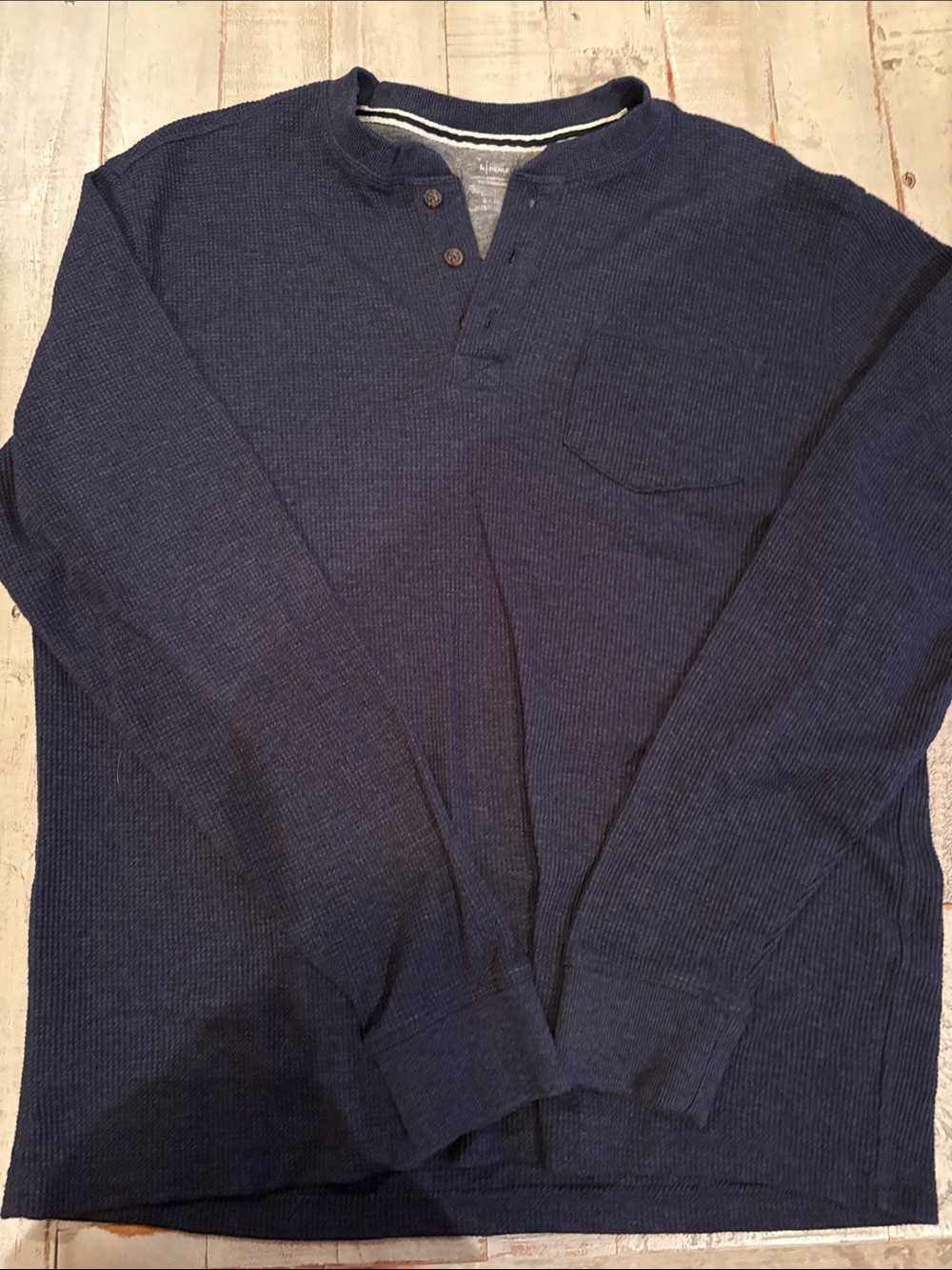 Member’s Mark Navy Thermal Henley